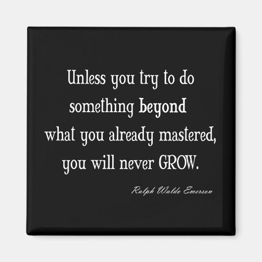 ヴィンテージエメ感動的ルソン成長優先引用文 マグネット (正面)