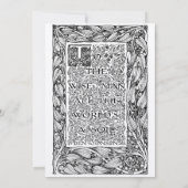 ヴィンテージエラビクトリアンーアールヌーボーフローラ枠 招待状 (裏面)