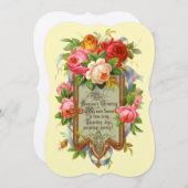 ヴィンテージエラビクトリアンーバラホリデーカード シーズンカード (正面/裏面)