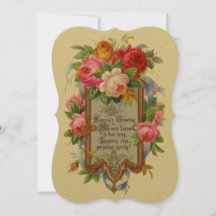 ヴィンテージエラビクトリアンーバラホリデーカード