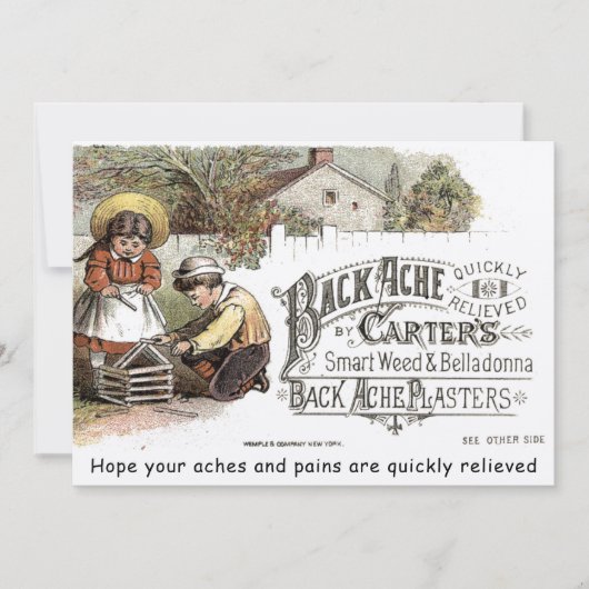 ヴィンテージエラビクトリアンー薬のカードテンプレートの取得 (正面)