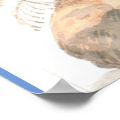 ヴィンテージエリザベスグウィリアムパープルヘロン ポスター (角)