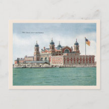 ヴィンテージエリスアイランドニューヨークハーバー