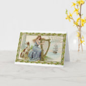 ヴィンテージエリンはカードBraghセントパトリック日行きます カード (黄色い花)