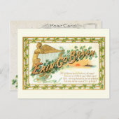 ヴィンテージエリンゴブラッグウィズシャムロックズ ポストカード (正面/裏面)