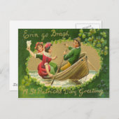ヴィンテージエリンゴーブラグセントパトリックのデイカード ポストカード (正面/裏面)