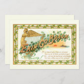 ヴィンテージエリンゴーブラグ、ハープとシャムロック シーズンカード (正面/裏面)