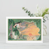 ヴィンテージエリン島アイルランドのシャームロック付き巫女 シーズンカード (スタンド正面)