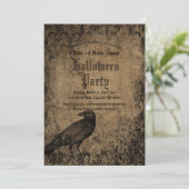 ヴィンテージエリーゴシックレ不気味イヴンハローウィンパーティ 招待状 (スタンド正面)