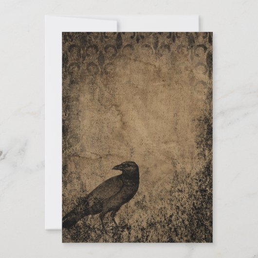 ヴィンテージエリーゴシックレ不気味イヴンハローウィンパーティ 招待状 (裏面)