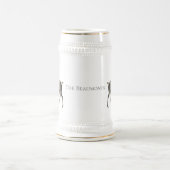 ヴィンテージエルクと名前デザイン ビールジョッキ (中央)
