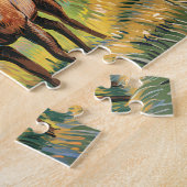 ヴィンテージエルク星空の夜のゴッホ地方 ジグソーパズル (側面)