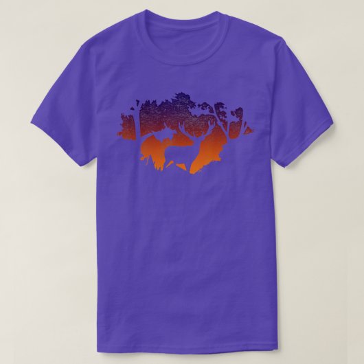 ヴィンテージエルク狩りおもしろいエルクハンター Tシャツ (デザイン正面)