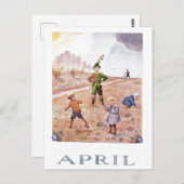 ヴィンテージエルサベスコウエイプリルハガキ ポストカード (正面/裏面)