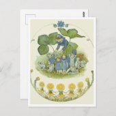 ヴィンテージエルサベスコウフラワーフェアリーハガキ ポストカード (正面/裏面)