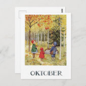 ヴィンテージエルサベスコウ10月はがき ポストカード (正面/裏面)