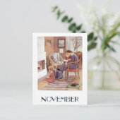 ヴィンテージエルサベスコウ11月はがき ポストカード (スタンド正面)