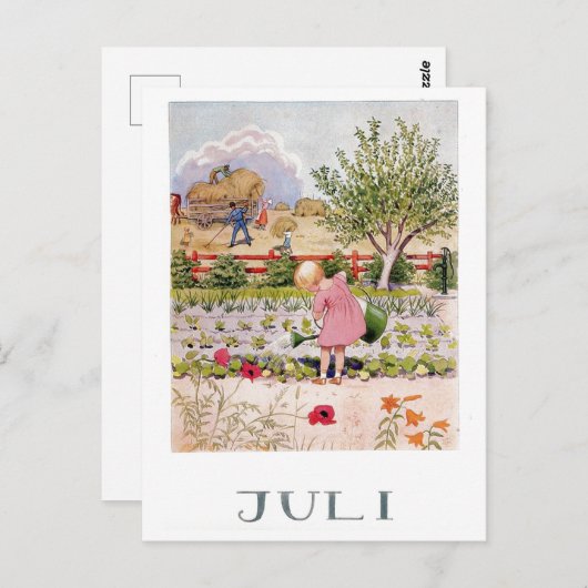 ヴィンテージエルサベスコウ6月はがき ポストカード (正面/裏面)