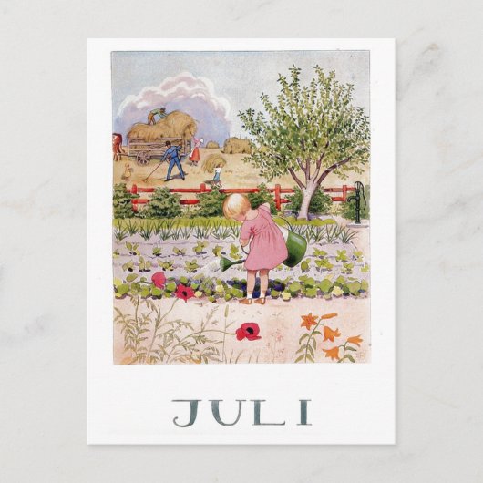 ヴィンテージエルサベスコウ6月はがき ポストカード (正面)