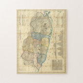 ヴィンテージエルサルバドルの地図(1858年) ジグソーパズル (縦)