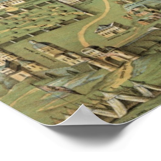 ヴィンテージエルサレムイラストレーションポスター ポスター (角)