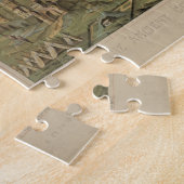 ヴィンテージエルサレム・イスラエルの写真地図(1871年) ジグソーパズル (側面)