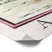 ヴィンテージエルサレム・イスラエルの地図（1730年） ポスター (角)