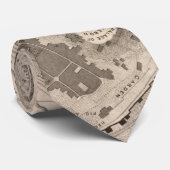 ヴィンテージエルサレム・イスラエルの地図(1835年) ネクタイ (ロール)