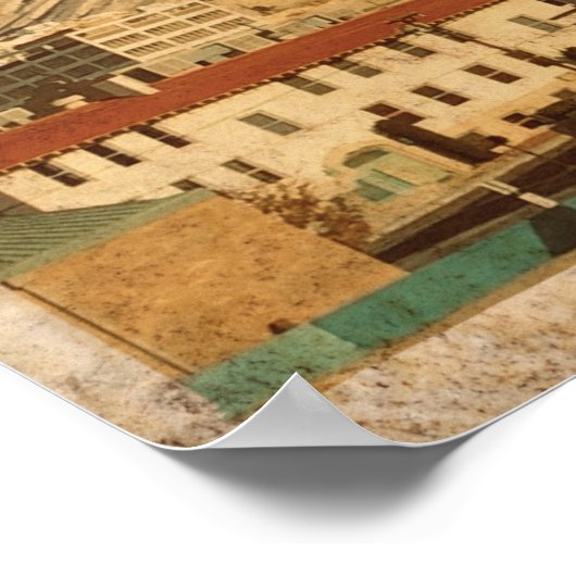 ヴィンテージエルパソテキサス州旅行ポスター ポスター (角)