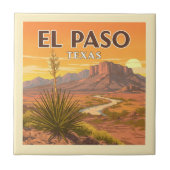 ヴィンテージエルパソテキサス州 タイル (正面)