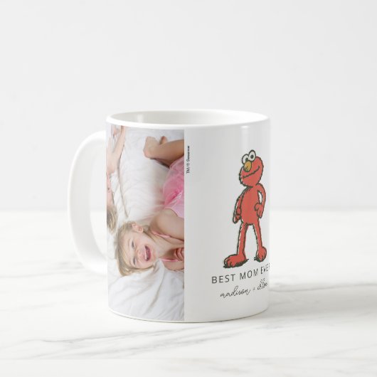 ヴィンテージエルモ |マ最高のマ – 写真 コーヒーマグカップ (正面左)