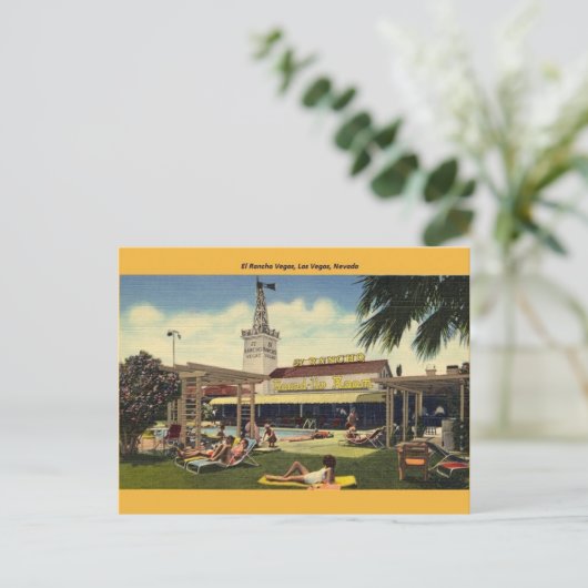 ヴィンテージエルランチョベガスポストカード ポストカード (スタンド正面)