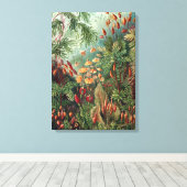 ヴィンテージエルンストハイケルモスポスター キャンバスプリント (インサイチュ (ウッドフロア))