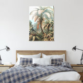 ヴィンテージエルンストヘイケルパームツリーズポスター キャンバスプリント (インサイチュ (寝室))