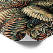 ヴィンテージエルンストヘイケルパームツリーズ ポスター (角)