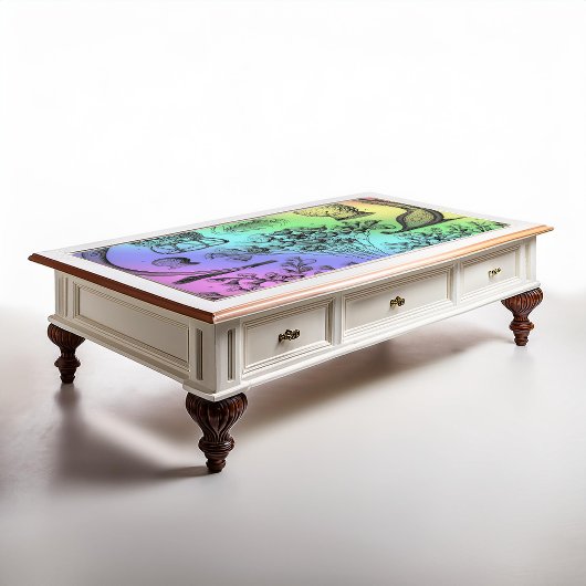 ヴィンテージエルンストヘイケルレインボーカラーポスタープリント 薄葉紙