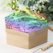 ヴィンテージエルンストヘイケルレインボーカラーポスタープリント 薄葉紙