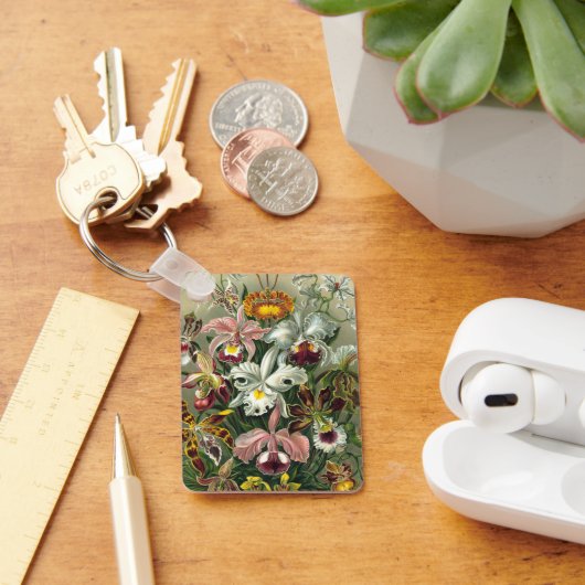 ヴィンテージエルンストヘッケルオーランズレインフォレストフラワーズ キーホルダー (デスク)