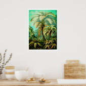 ヴィンテージエルンストヘッケルボタニカルパーム ポスター (キッチン)