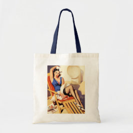 ヴィンテージエルヴグレンクルーズ船レトロピンアップガール トートバッグ