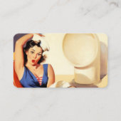 ヴィンテージエルヴグレンクルーズ船レトロピンアップガール 名刺 (正面)