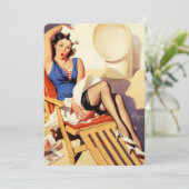 ヴィンテージエルヴグレンクルーズ船レトロピンアップガール 招待状 (スタンド正面)