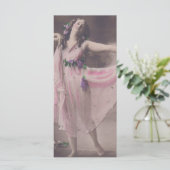 ヴィンテージエレガンスのピンクのフローラドレスブックマーク メニュー (スタンド正面)