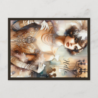 ヴィンテージエレガンスアールデコ ポストカード