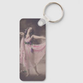 ヴィンテージエレガンスインピンクフローラドレス キーホルダー (裏面)