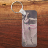 ヴィンテージエレガンスインピンクフローラドレス キーホルダー (正面)