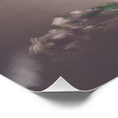 ヴィンテージエレガンスインピンクフローラドレス ポスター (コーナー)