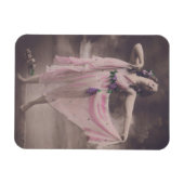 ヴィンテージエレガンスインピンクフローラドレス マグネット (横)