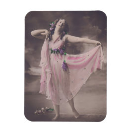 ヴィンテージエレガンスインピンクフローラドレス マグネット