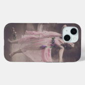 ヴィンテージエレガンスインピンクフローラドレス Case-Mate iPhoneケース (裏面 (横))